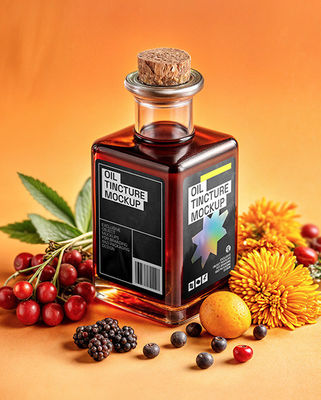 Прозрачная пластиковая бутылка или пластиковая банка с кондитерскими изделиями